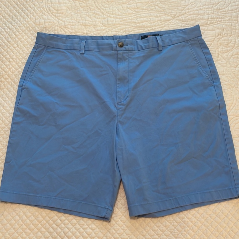New VINEYARD VINES Shorts Breaker style Flat Front Blue Sz 42
